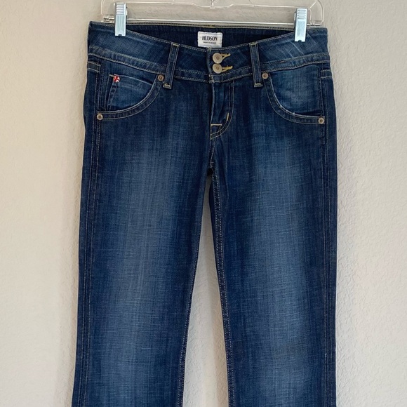 HUDSON Jeans Signature Bootcut Flap Pockets Jeans Size 26 Perfect Denim Long - Picture 3 of 13